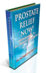 Prostate Relief Now! - Side Profile of book